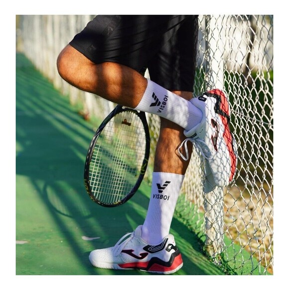 US Size 6-10: Women's and Men's 6 Pairs Everyday Cushioned Crew Socks (White) - Picture 4 of 7